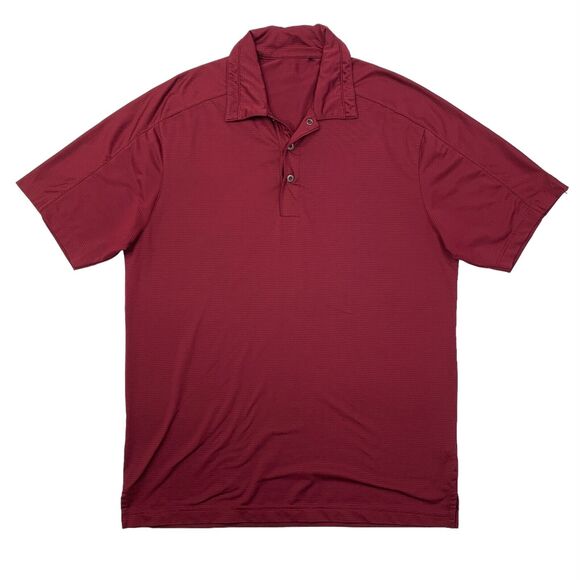 Ogio Polo Shirt Mens M Medium Rich Red Short Sleeve Stretch Performance Golf - Picture 1 of 10